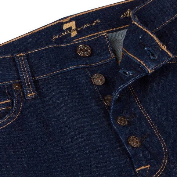 7 for All Mankind - Women's Aubrey Ankle Jean in Uptown Rinse - Size 34 - Picture 3 of 3